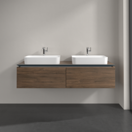 Тумба під раковину Villeroy & Boch Legato 160х38 см ДСП дуб аризона B76700VH