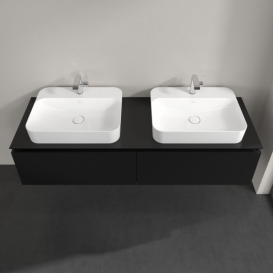 Тумба под раковину Villeroy & Boch Legato 160х38 см МДФ/ДСП черный матовый лак B76700PD