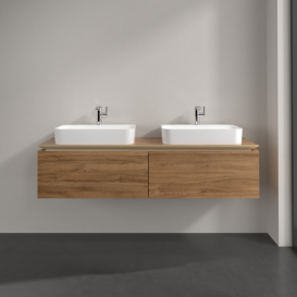 Тумба під раковину Villeroy & Boch Legato 160х38 см ДСП дуб канзас B76700RH