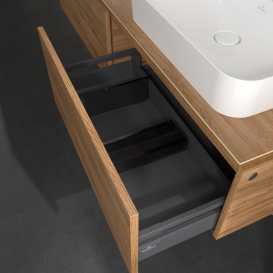 Тумба під раковину Villeroy & Boch Legato 160х38 см ДСП дуб канзас B76700RH