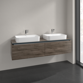 Тумба під раковину Villeroy & Boch Legato 160х38 см ДСП кам'яний дуб B76700RK