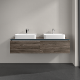 Тумба під раковину Villeroy & Boch Legato 160х38 см ДСП кам'яний дуб B76700RK