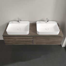 Тумба під раковину Villeroy & Boch Legato 160х38 см ДСП кам'яний дуб B76700RK