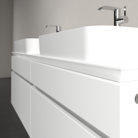 Тумба под раковину Villeroy & Boch Legato 160х55 см ДСП белый матовый B76800MS