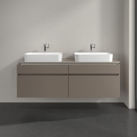 Тумба под раковину Villeroy & Boch Legato 160х55 см ДСП трюфель серый B76800VG