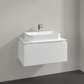 Тумба під раковину Villeroy & Boch Legato 80х38 см МДФ/ДСП білий глянсовий B75300DH