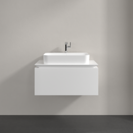 Тумба під раковину Villeroy & Boch Legato 80х38 см МДФ/ДСП білий глянсовий B75300DH