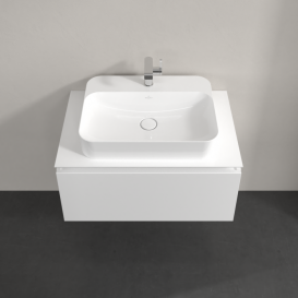 Тумба під раковину Villeroy & Boch Legato 80х38 см МДФ/ДСП білий глянсовий B75300DH