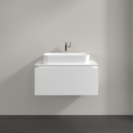 Тумба під раковину Villeroy & Boch Legato 80х38 см ДСП білий матовий B75300MS