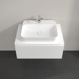 Тумба під раковину Villeroy & Boch Legato 80х38 см ДСП білий матовий B75300MS