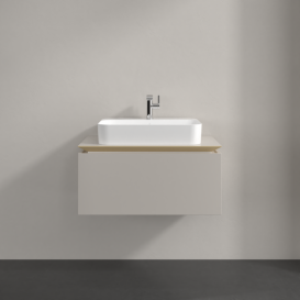 Тумба под раковину Villeroy & Boch Legato 80х38 см ДСП нежно-серый B75300VK