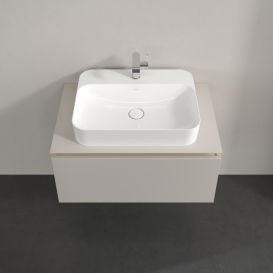 Тумба под раковину Villeroy & Boch Legato 80х38 см ДСП нежно-серый B75300VK