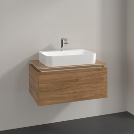 Тумба під раковину Villeroy & Boch Legato 80х38 см ДСП дуб канзас B75300RH