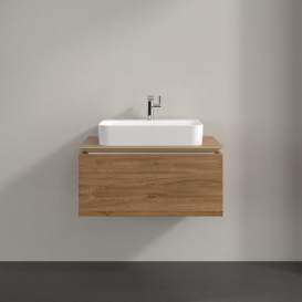 Тумба під раковину Villeroy & Boch Legato 80х38 см ДСП дуб канзас B75300RH