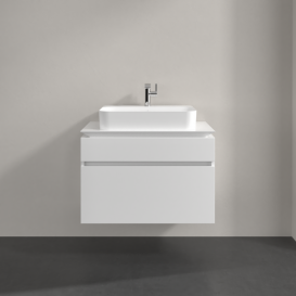 Тумба під раковину Villeroy & Boch Legato 80х55 см МДФ/ДСП білий глянсовий B75400DH