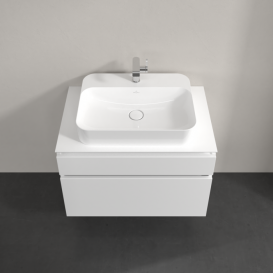 Тумба під раковину Villeroy & Boch Legato 80х55 см МДФ/ДСП білий глянсовий B75400DH