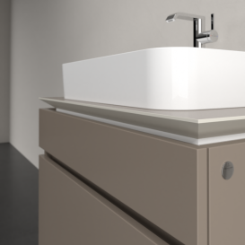 Тумба под раковину Villeroy & Boch Legato 80х55 см ДСП трюфель серый B75400VG