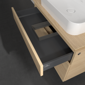 Тумба під раковину Villeroy&Boch Legato 80х55 см ДСП північний дуб B75400VJ