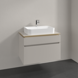 Тумба под раковину Villeroy & Boch Legato 80х55 см ДСП нежно-серый B75400VK