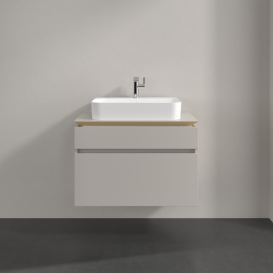 Тумба под раковину Villeroy & Boch Legato 80х55 см ДСП нежно-серый B75400VK