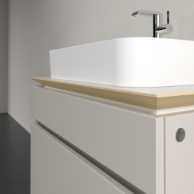 Тумба под раковину Villeroy & Boch Legato 80х55 см ДСП нежно-серый B75400VK