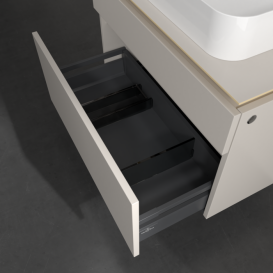 Тумба под раковину Villeroy & Boch Legato 80х55 см ДСП нежно-серый B75400VK