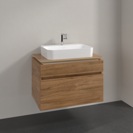 Тумба под раковину Villeroy & Boch Legato 80х55 см ДСП дуб канзас B75400RH