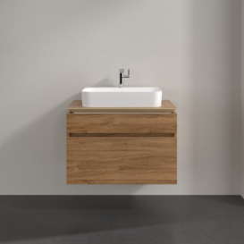 Тумба под раковину Villeroy & Boch Legato 80х55 см ДСП дуб канзас B75400RH