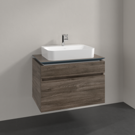 Тумба під раковину Villeroy & Boch Legato 80х55 см ДСП кам'яний дуб B75400RK