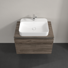 Тумба під раковину Villeroy & Boch Legato 80х55 см ДСП кам'яний дуб B75400RK