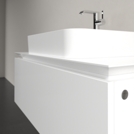 Тумба під раковину Villeroy & Boch Legato 100х38 см МДФ/ДСП білий глянсовий B75500DH