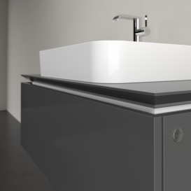 Тумба під раковину Villeroy & Boch Legato 100х38 см МДФ/ДСП глянсовий сірий B75500FP