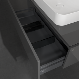 Тумба під раковину Villeroy & Boch Legato 100х38 см МДФ/ДСП глянсовий сірий B75500FP