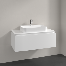 Тумба під раковину Villeroy & Boch Legato 100х38 см ДСП білий матовий B75500MS