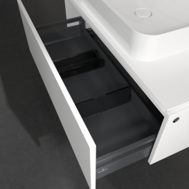 Тумба під раковину Villeroy & Boch Legato 100х38 см ДСП білий матовий B75500MS