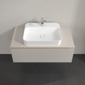 Тумба під раковину Villeroy & Boch Legato 100х38 см ДСП ніжно-сірий B75500VK