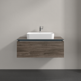 Тумба під раковину Villeroy & Boch Legato 100х38 см ДСП кам'яний дуб B75500RK