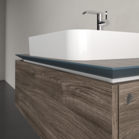 Тумба під раковину Villeroy & Boch Legato 100х38 см ДСП кам'яний дуб B75500RK