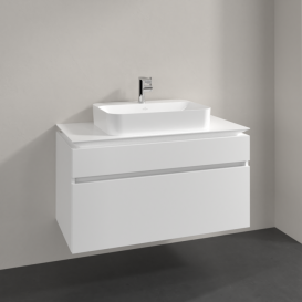 Тумба під раковину Villeroy & Boch Legato 100х55 см ДСП білий матовий B75600MS