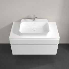 Тумба під раковину Villeroy & Boch Legato 100х55 см ДСП білий матовий B75600MS