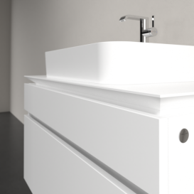 Тумба під раковину Villeroy & Boch Legato 100х55 см ДСП білий матовий B75600MS