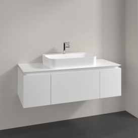 Тумба під раковину Villeroy & Boch Legato 120х38 см МДФ/ДСП білий глянсовий B75700DH