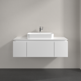 Тумба під раковину Villeroy & Boch Legato 120х38 см МДФ/ДСП білий глянсовий B75700DH