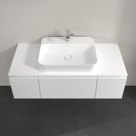 Тумба під раковину Villeroy & Boch Legato 120х38 см МДФ/ДСП білий глянсовий B75700DH