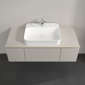 Тумба под раковину Villeroy & Boch Legato 120х38 см ДСП нежно-серый B75700VK