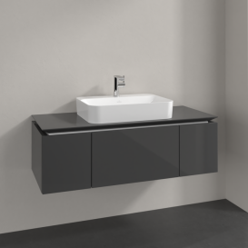 Тумба под раковину Villeroy & Boch Legato 120х38 см МДФ/ДСП глянцевый серый B75700FP