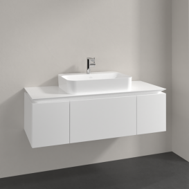 Тумба під раковину Villeroy & Boch Legato 120х38 см ДСП білий матовий B75700MS