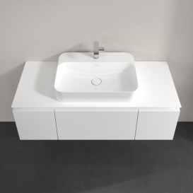 Тумба під раковину Villeroy & Boch Legato 120х38 см ДСП білий матовий B75700MS