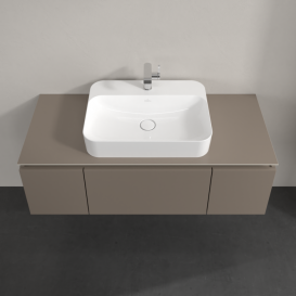 Тумба под раковину Villeroy & Boch Legato 120х38 см ДСП трюфель серый B75700VG