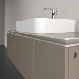 Тумба под раковину Villeroy & Boch Legato 120х38 см ДСП трюфель серый B75700VG